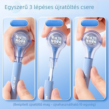 Toll alakú korrigáló szalag, nagy kapacitású, csendes működés, gumírozott test