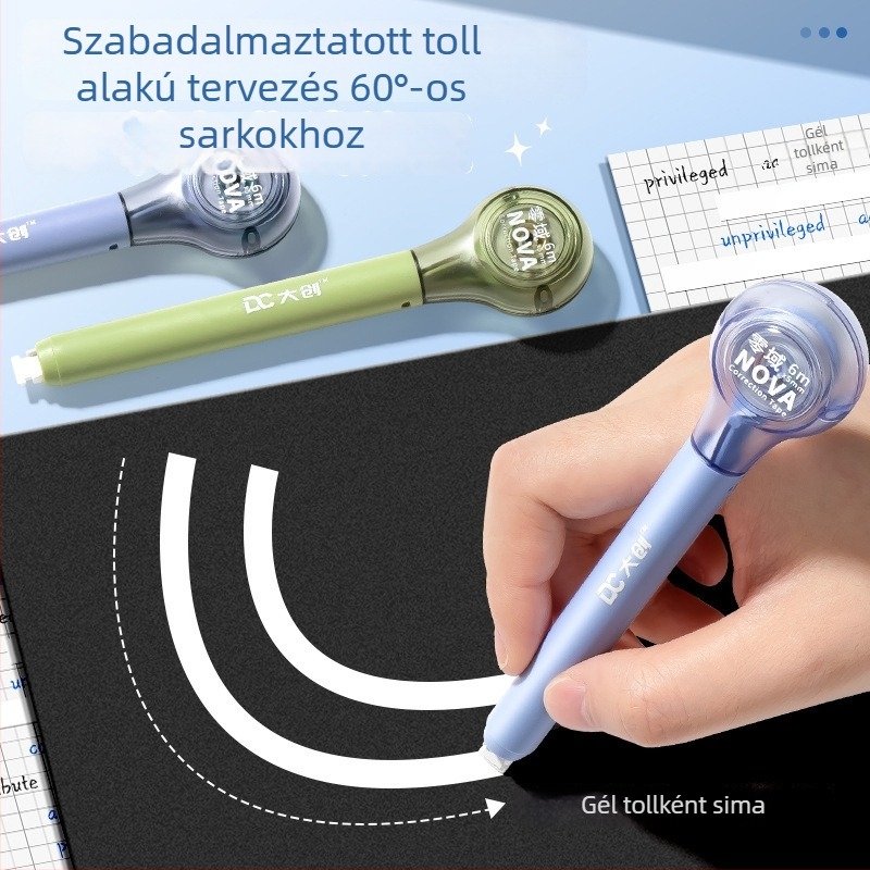  Toll alakú korrigáló szalag, nagy kapacitású, csendes működés, gumírozott test