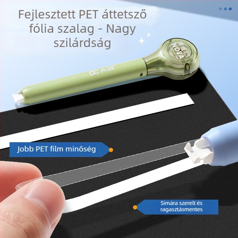  Toll alakú korrigáló szalag, nagy kapacitású, csendes működés, gumírozott test