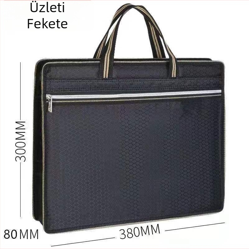 Nothing Oxford vászon cigaretta tote táska cipzárral, háromdimenziós kialakítás