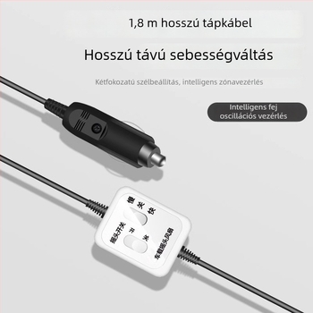 Autóventilátor YD-01, 120W, Metal + ABS, Többirányú állítható, Csendes működés