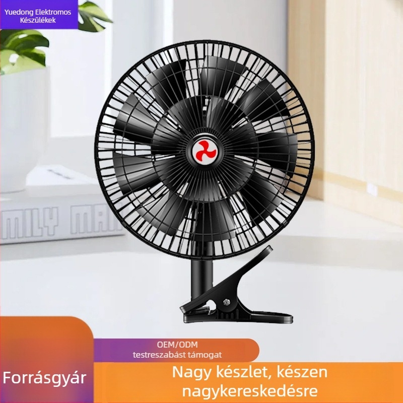 Autóventilátor YD-01, 120W, Metal + ABS, Többirányú állítható, Csendes működés