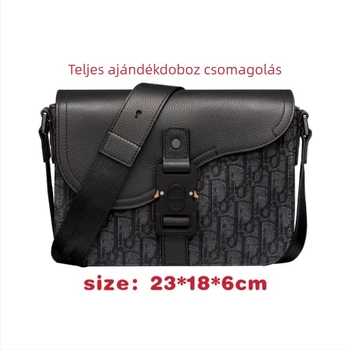 Férfiaknak szóló nyeregtáska vállon — vászon, utcai divat, tavasz 2024, lélegző és kopásálló, mindennapi használatra