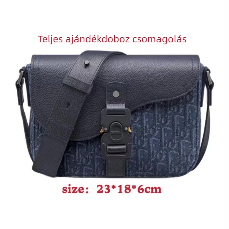 Férfiaknak szóló nyeregtáska vállon — vászon, utcai divat, tavasz 2024, lélegző és kopásálló, mindennapi használatra