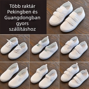 Gyerekeknek denim felső részű sportcipő, műanyag talppal, 1–3 éves korosztálynak