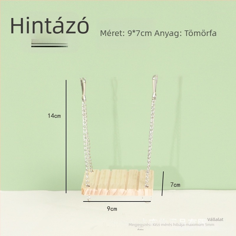 Plus Card Fából készült hörcsögfészek platformmal és mászó létrával