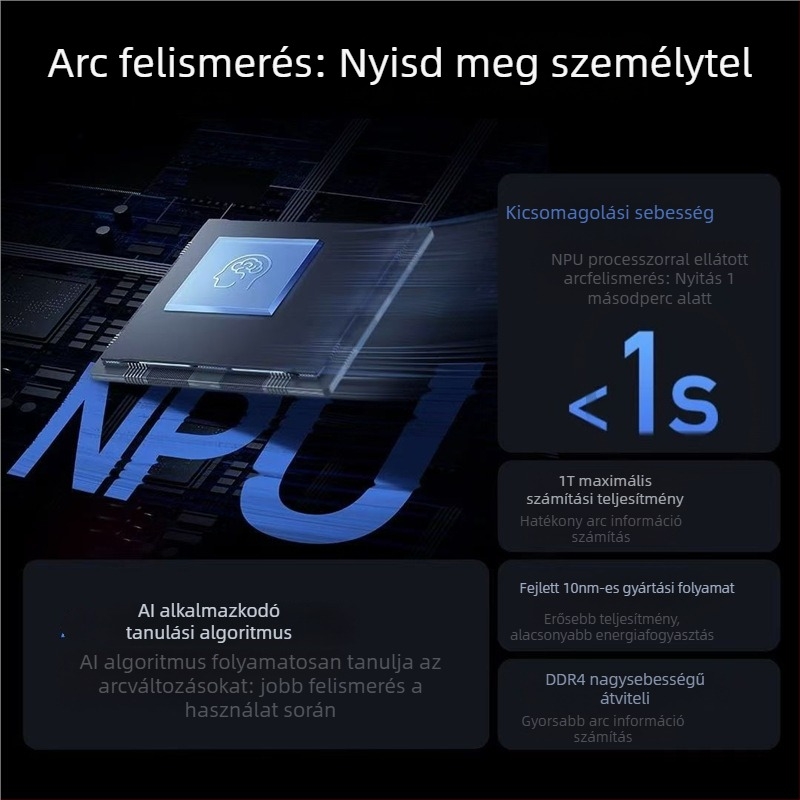 Arc- és ujjlenyomat-azonosítással működő intelligens ajtózár, modell Q1, Márka General Zhai