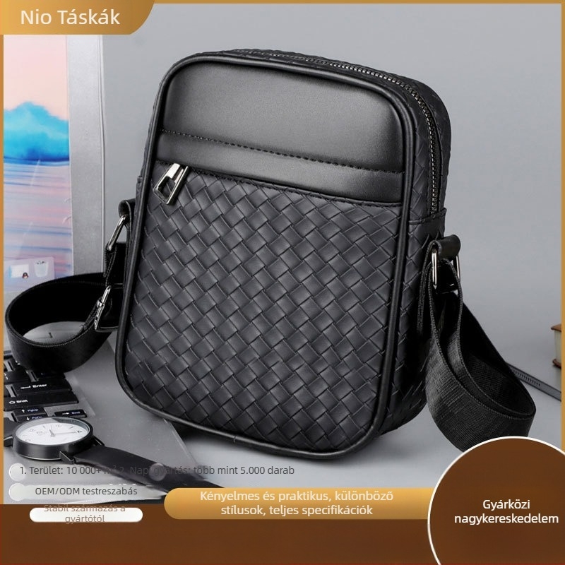 Férfi PU válltáska, poliészter bélés, Tavasz 2025, lélegző, üzleti utakhoz