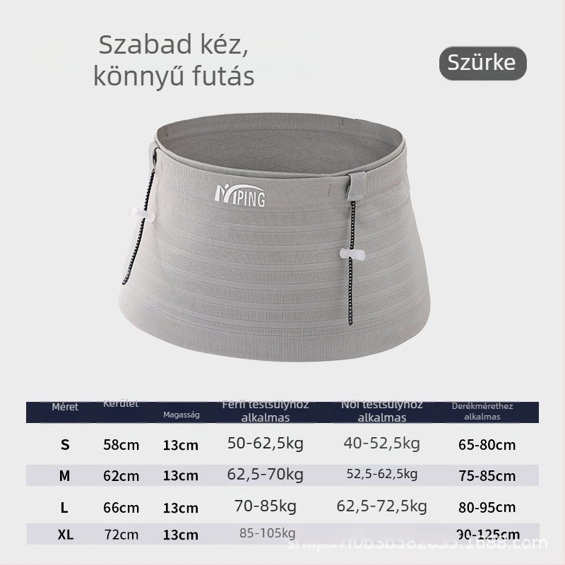 Deréktáska sporthoz kültéren – légáteresztő, ultra könnyű, multifunkcionális, maratoni öv, telefontartó zseb