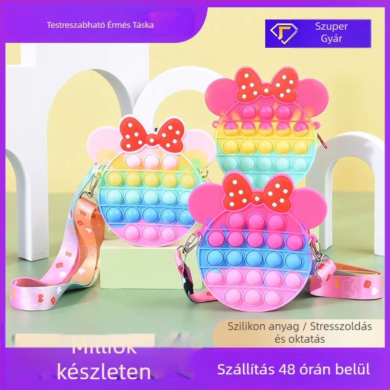 Szilikon érmetárca - Friss és édes stílus, Uniszex, Ultra könnyű, Antibakteriális, Kopásálló, Száraz–nedves elválasztás