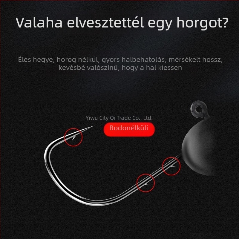 Ólomfejes horog kettős hátsó kialakítással