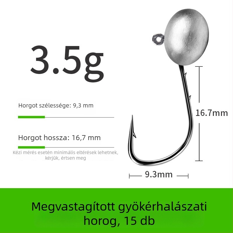 Ólomfejes horog kettős hátsó kialakítással