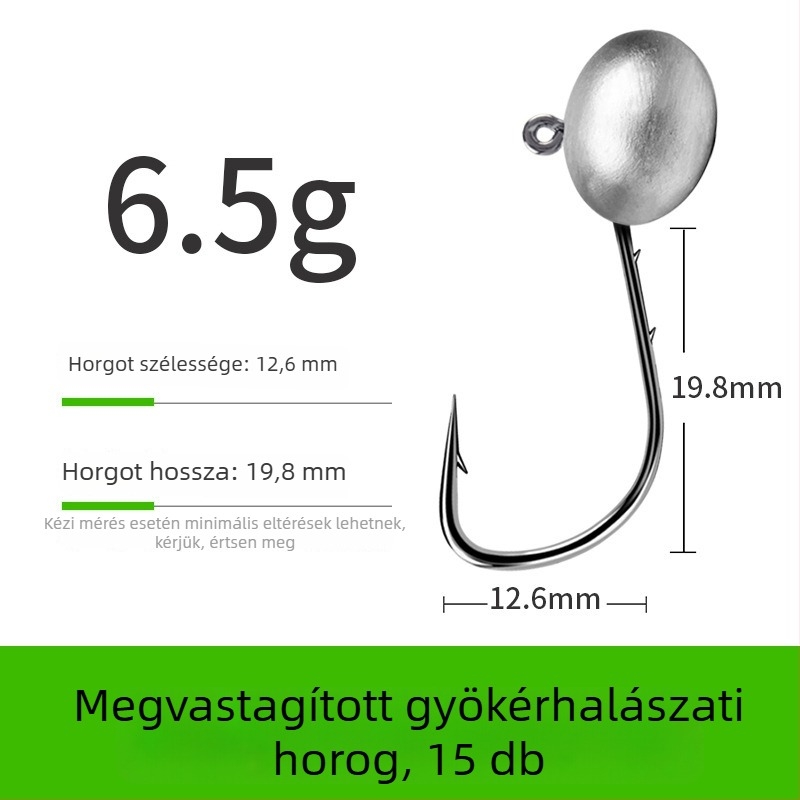 Ólomfejes horog kettős hátsó kialakítással