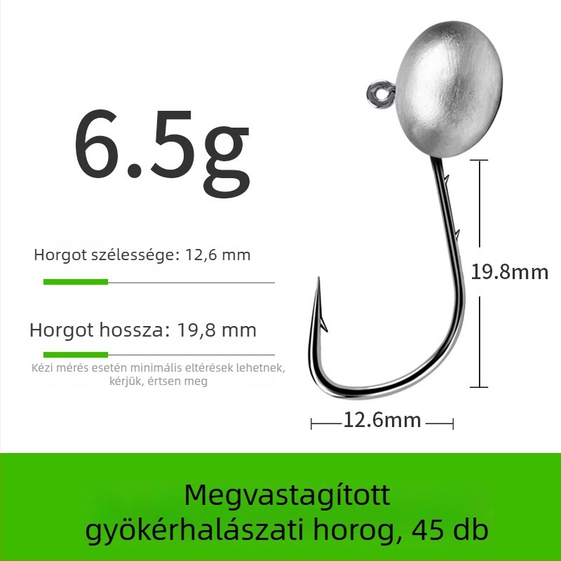 Ólomfejes horog kettős hátsó kialakítással