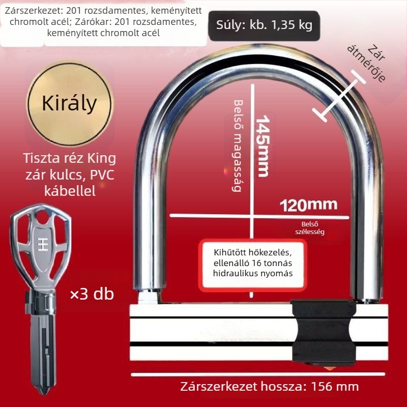 Elektromos jármű zár, HP típus, réz, amerikai stílus