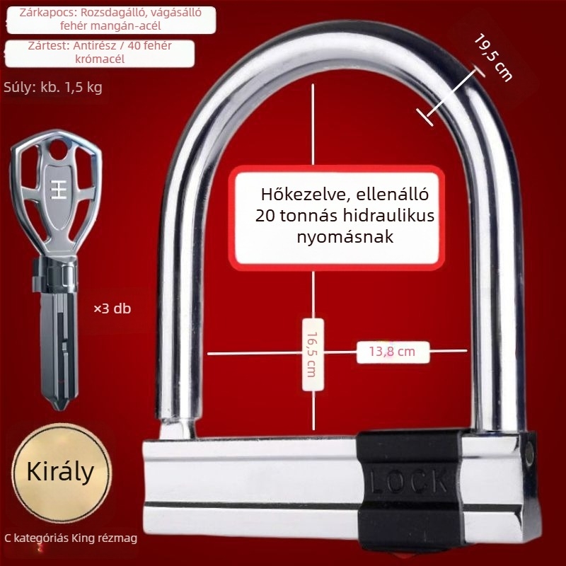 Elektromos jármű zár, HP típus, réz, amerikai stílus