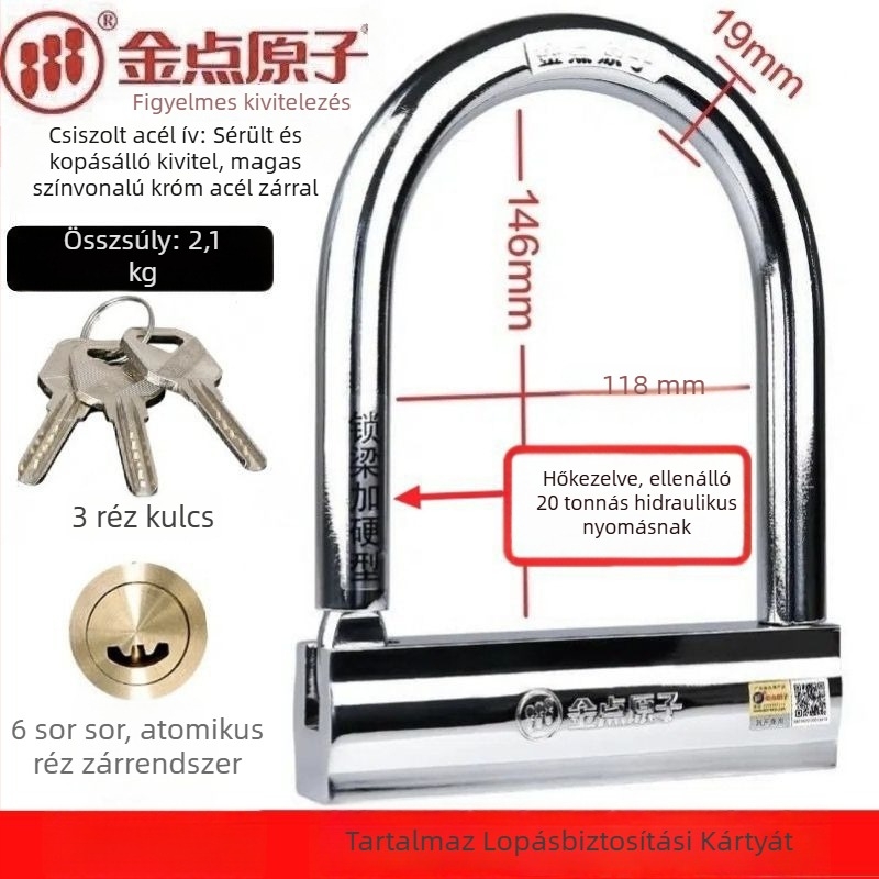 Elektromos jármű zár, HP típus, réz, amerikai stílus