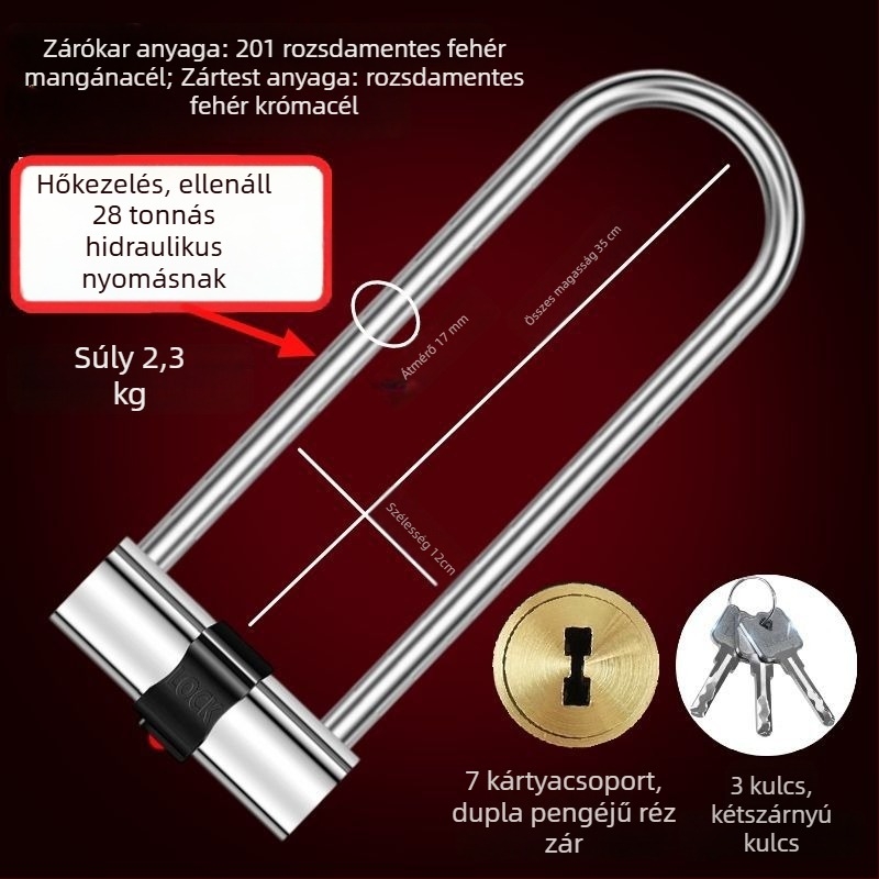 Elektromos jármű zár, HP típus, réz, amerikai stílus