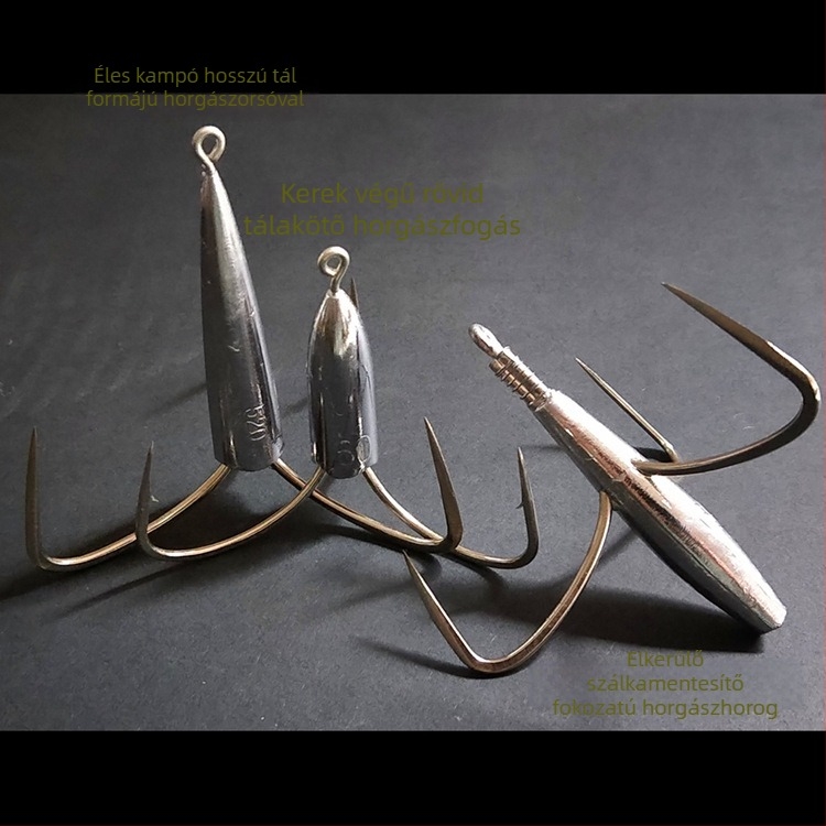 Ólomtömegű horgászhorog – típus: anchor fish; márka Integrity Hook; származás: Wuhu, Anhui; csomagolás: 1000 darab; halászati hely: folyó