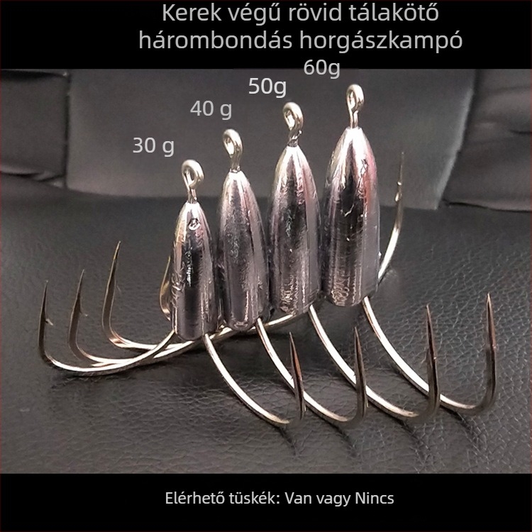 Ólomtömegű horgászhorog – típus: anchor fish; márka Integrity Hook; származás: Wuhu, Anhui; csomagolás: 1000 darab; halászati hely: folyó