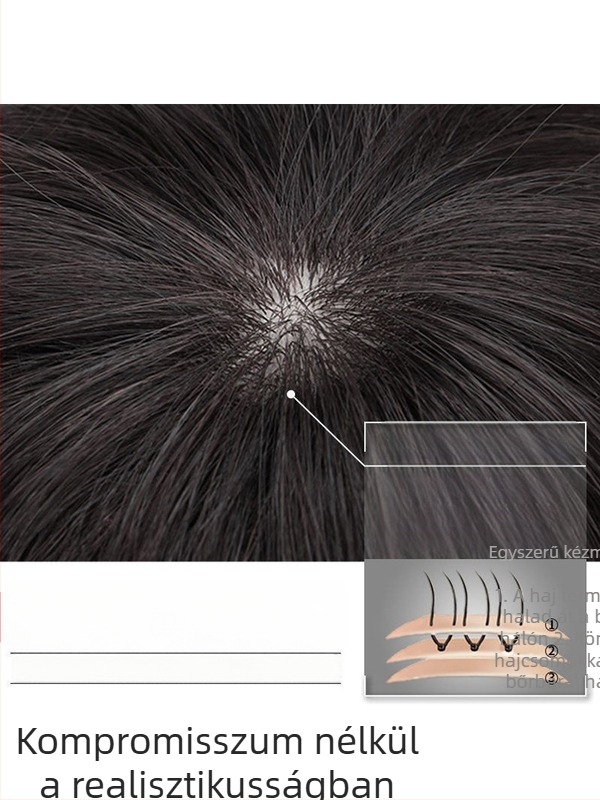 Fejtető póthaj blokk frufruval, hőálló szálú haj, nem meleg festés, minden bőrtónushoz illeszkedik