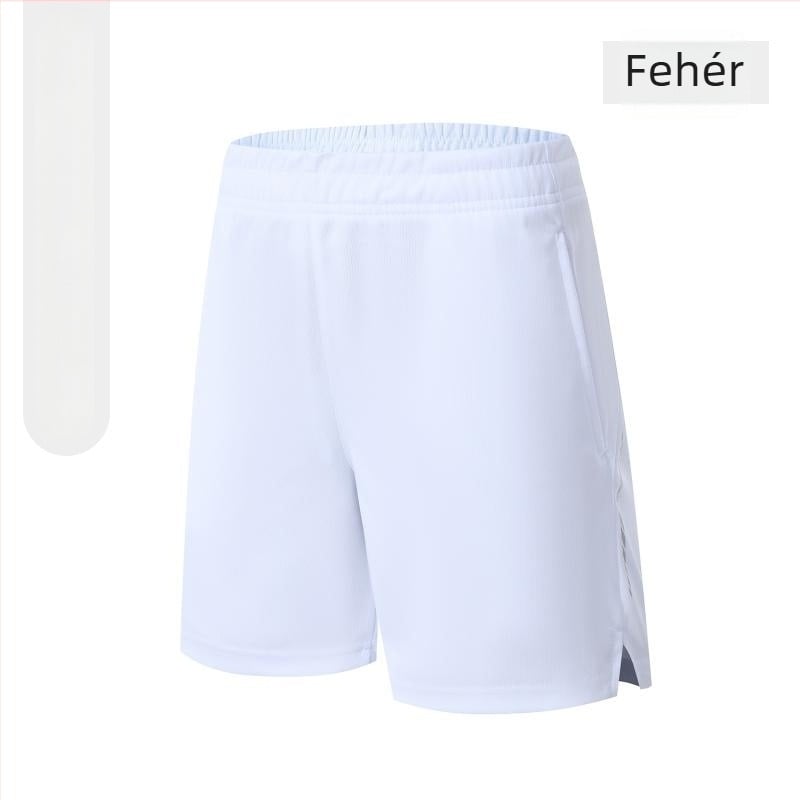 Sportos rövidnadrág, laza szabás, 100% poliészter, keverék anyag kémiai rostokból, nyár