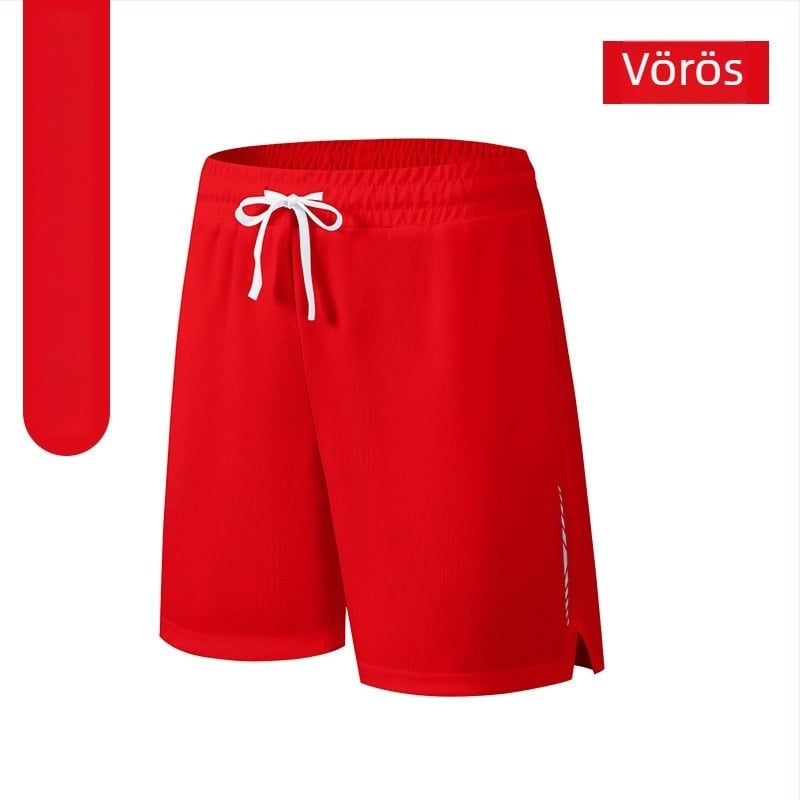 Sportos rövidnadrág, laza szabás, 100% poliészter, keverék anyag kémiai rostokból, nyár