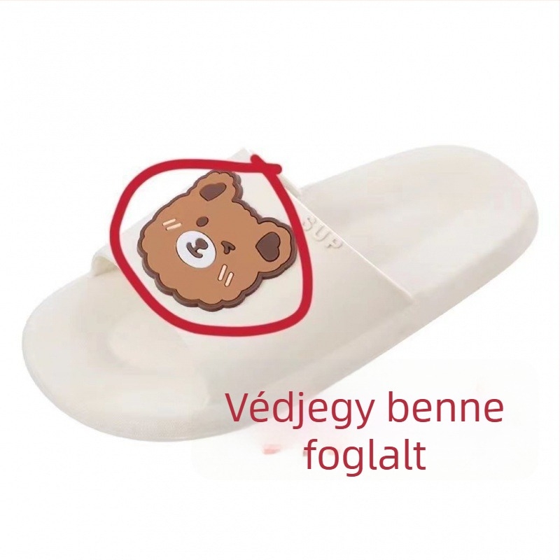 Gyerekeknek nyári háló papucs Cartoon mintával, PVC felső és talp, csúszásmentes, beltéri használatra