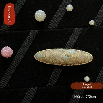 Anban, kézzel készített hajcsat, környezetbarát cinkötvözetből, kínai stílusú irodalmi retro esztétika, nőknek való hajdísz