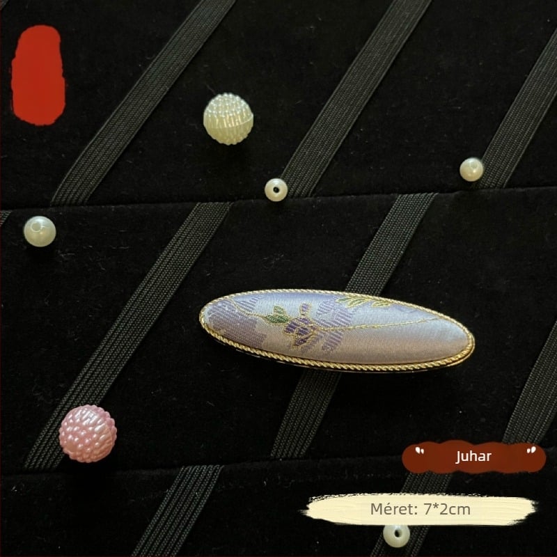 Anban, kézzel készített hajcsat, környezetbarát cinkötvözetből, kínai stílusú irodalmi retro esztétika, nőknek való hajdísz