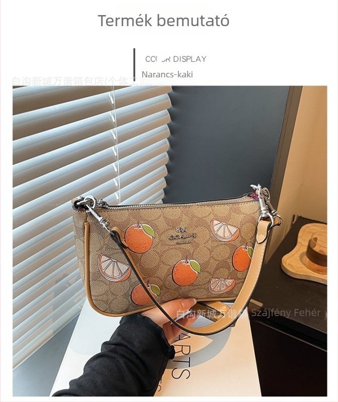 Női PU crossbody táska, városi minimalist stílus, záródás cipzárral, Oxford bélés, belső zseb