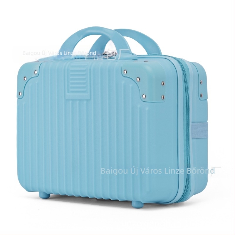 Sarkos sminktáska utazáshoz — PP anyag, ultra könnyű, bővíthető, cipzáras nyitás, 0,8 kg