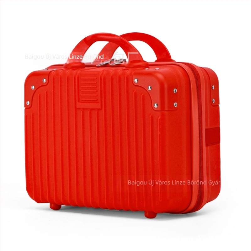 Sarkos sminktáska utazáshoz — PP anyag, ultra könnyű, bővíthető, cipzáras nyitás, 0,8 kg