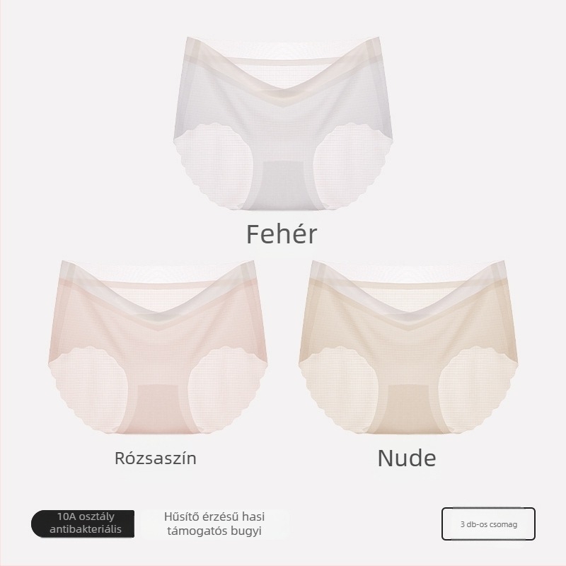 Szülési pamut bugyi, magas derekú has-támasz, pamut bélés, 40-es kötés, légáteresztő