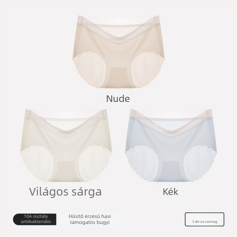 Szülési pamut bugyi, magas derekú has-támasz, pamut bélés, 40-es kötés, légáteresztő