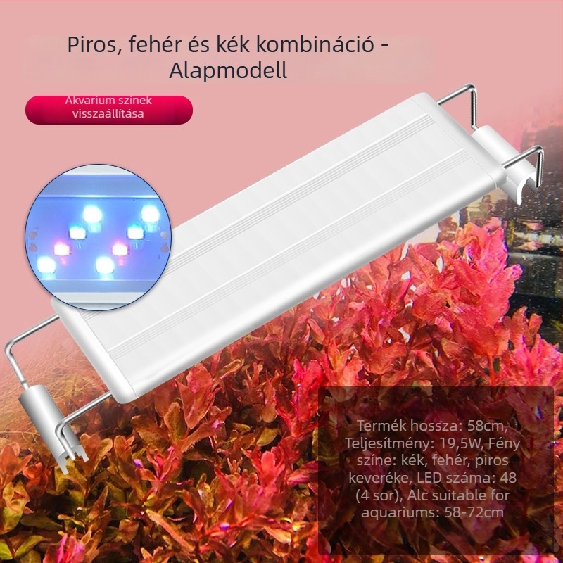 Iris LED akváriumi növényvilágítás – 5730 LED gyöngyök, 6–26,5W, 0,27–0,74 kg, növények növekedéséhez és világításhoz