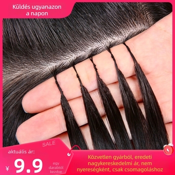 Valódi emberi hajból készített hajhosszabbítások - készlet 3 csomaggal