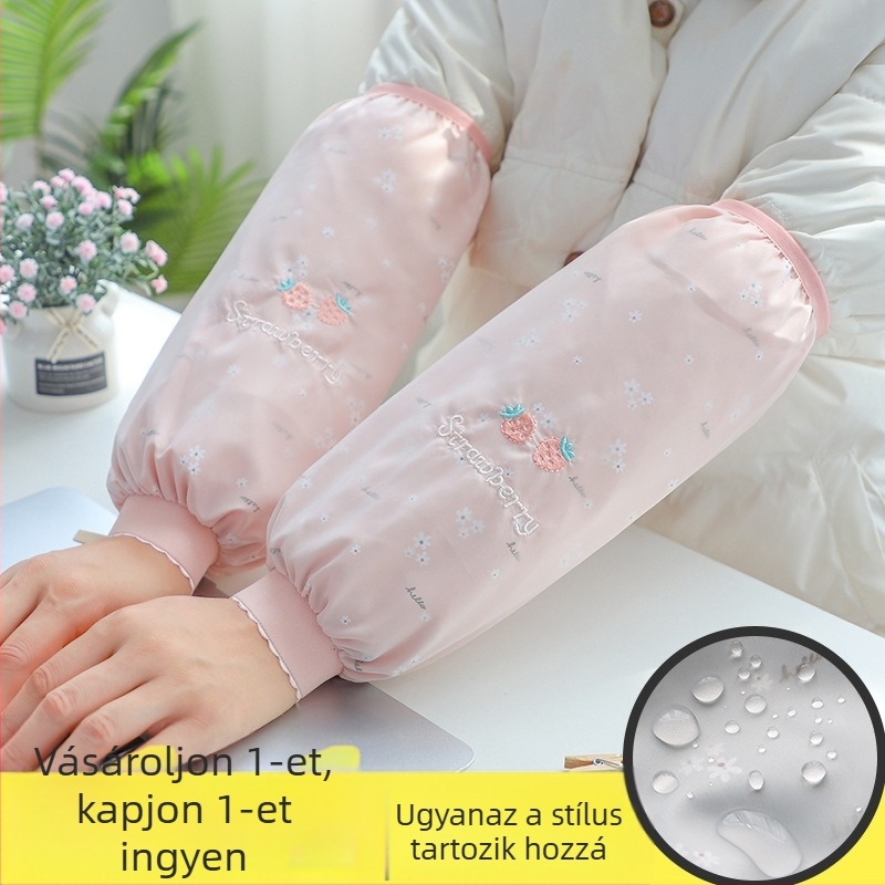 Ujjakkal ellátott kötény, Koreai modell, vízálló, foltálló, strapabíró a munkához