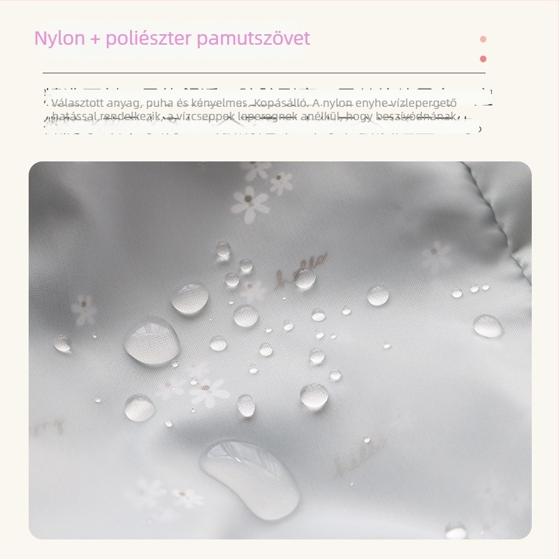 Ujjakkal ellátott kötény, Koreai modell, vízálló, foltálló, strapabíró a munkához