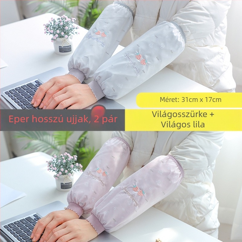 Ujjakkal ellátott kötény, Koreai modell, vízálló, foltálló, strapabíró a munkához