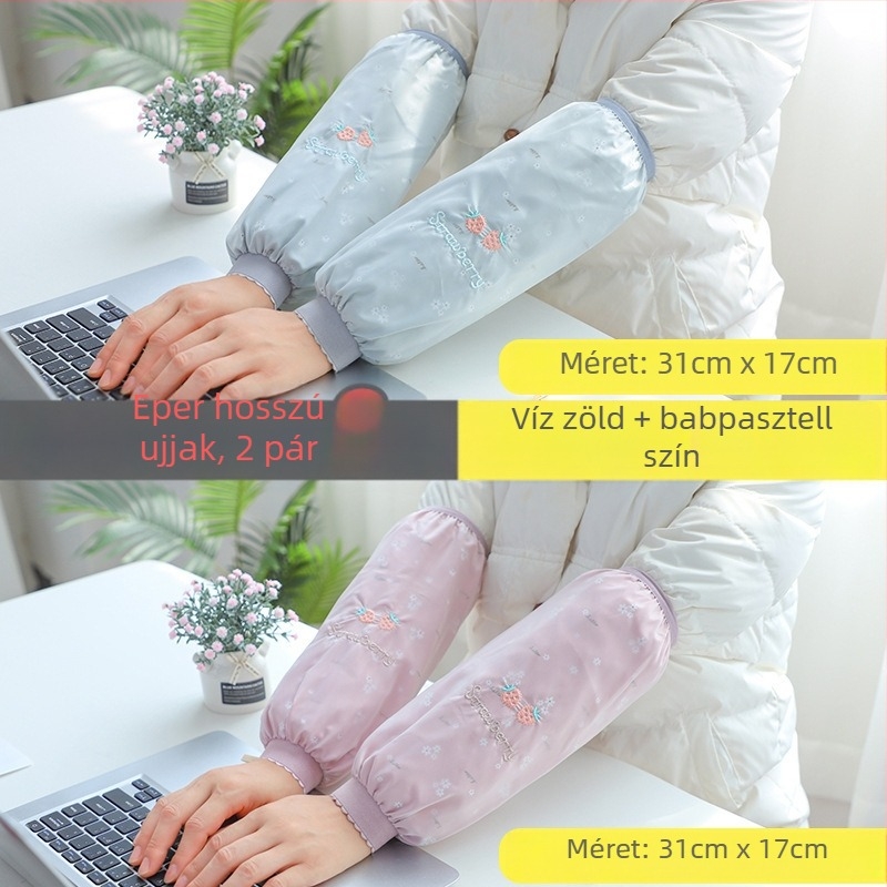 Ujjakkal ellátott kötény, Koreai modell, vízálló, foltálló, strapabíró a munkához