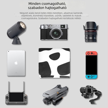 Sminktáska otthoni tároláshoz, filc anyag, geometriai mintázat, párnázás nélküli belső, városi minimalizmus