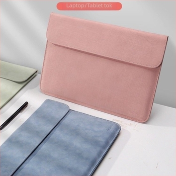 Huawei MateBook 14s és Apple notebookokhoz készült laptop tok, PU anyag, belső bélés szintetikus bőrrel, városi minimalist stílus