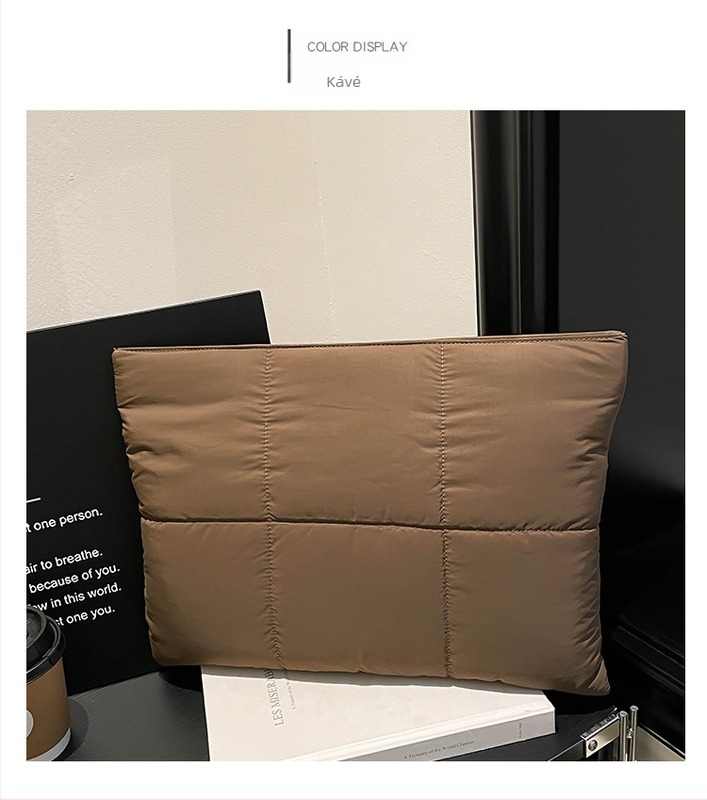 Laptop táska buborékpárnával, MacBook-kompatibilis, belső rendezővel, ütésálló, nylon külső