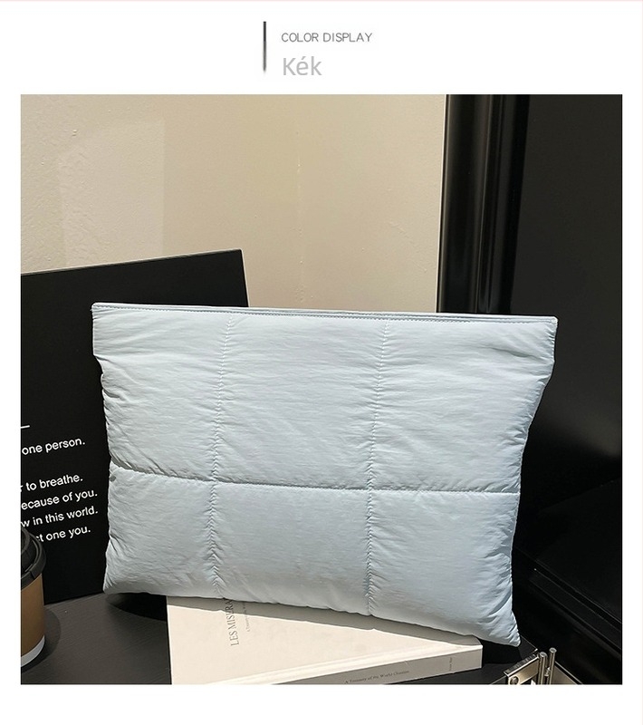 Laptop táska buborékpárnával, MacBook-kompatibilis, belső rendezővel, ütésálló, nylon külső