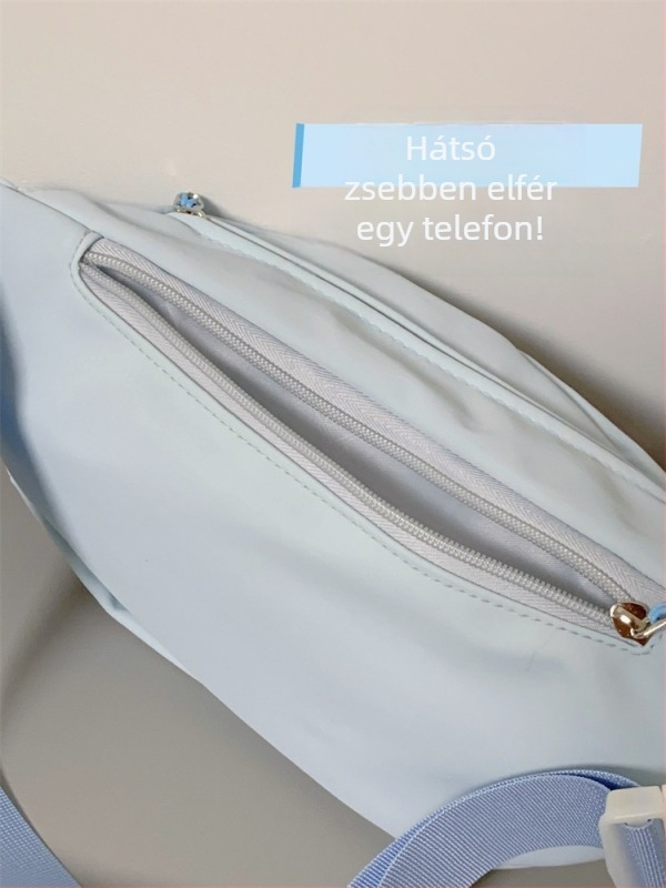 Dikaiero nylon sport derék táska, vízálló, betűs minta, poliészter bélés, kültéri sportokhoz, téli 2024 szezon