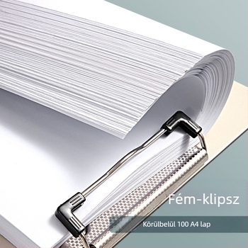 A4-es PVC klip­tábla, modell 3860, diákoknak, függőleges