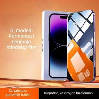 Kérgesített üveg kijelzővédő anti-peep és ütésvédelmi funkcióval iPhone 11–14 Pro/Max