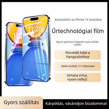 Kérgesített üveg kijelzővédő anti-peep és ütésvédelmi funkcióval iPhone 11–14 Pro/Max