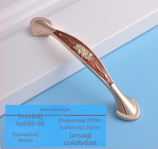 Szekrényajtó fogantyú cink ötvözetből, modell lrls001, Longrun, modern egyszerű stílus